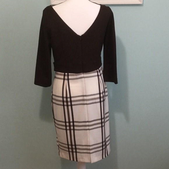 Eliza J - Brown & White Dress - Picture 4 of 7